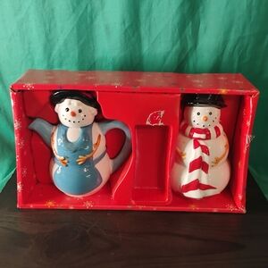 Houston & Harvest Ceramic Festive Snowman Set